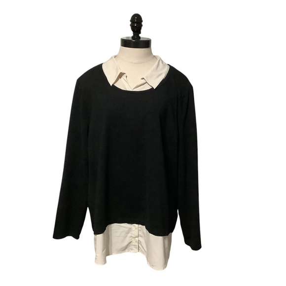 CHICO'S Ponte Two-In-One Top - Size Chico's 3 - Picture 3 of 13